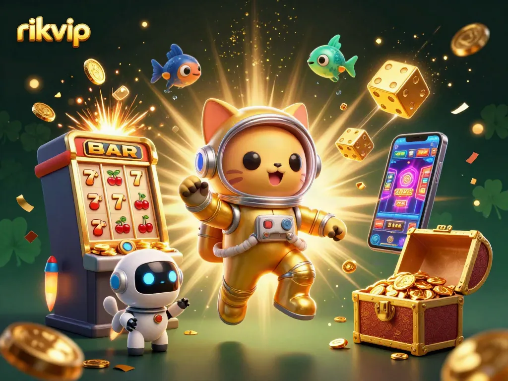 Engage in exciting gaming with rikvip featuring your favorite casino characters and vibrant slot machines.