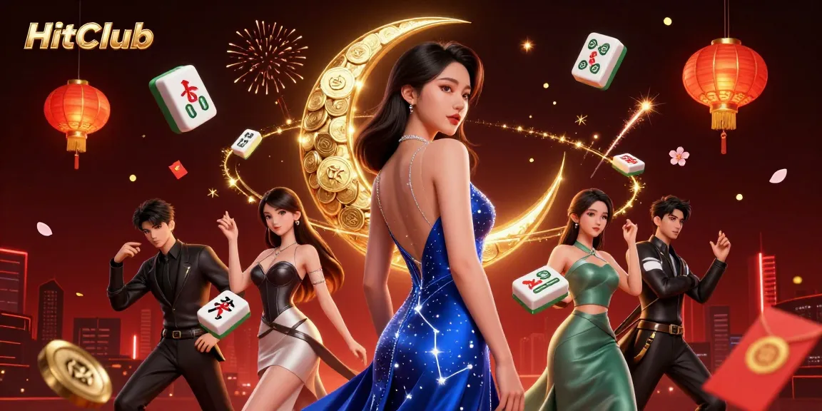 Experience the thrill of HitClub as the elegant woman enhances the vibrant casino atmosphere.