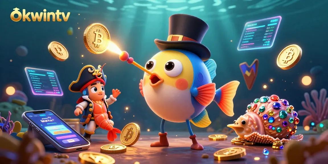 Experience thrilling sports betting with okwintv's dynamic, captivating underwater illustration showing a glowing anglerfish.