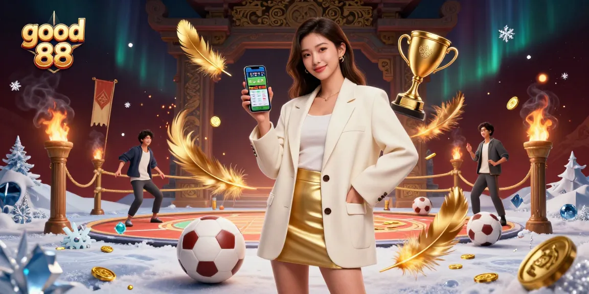 Experience the thrill of good 88 sports betting with this vibrant illustration showcasing dynamic characters and rich casino elements.