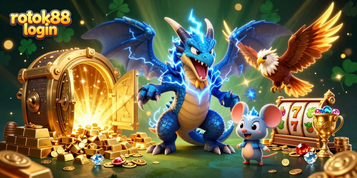 Experience the excitement of rokok88 login with vibrant 3D characters and casino riches