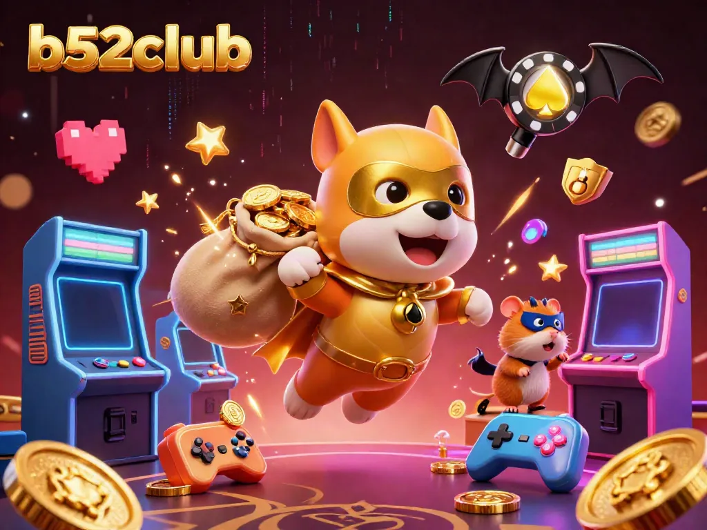 Experience exciting gameplay at b52club with our dynamic characters and casino-themed elements.