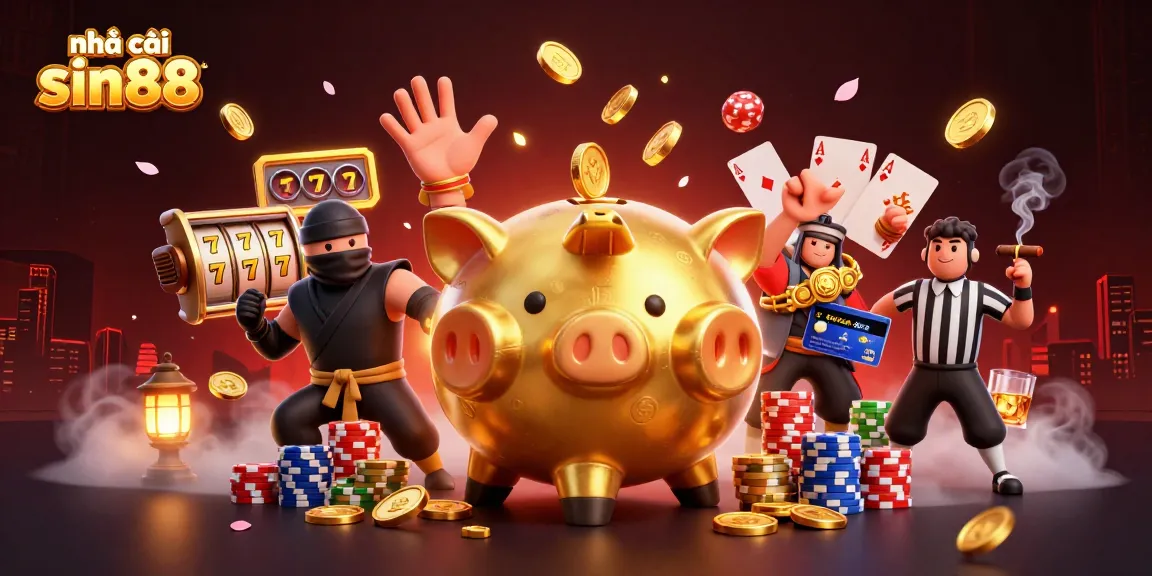 Experience the thrill of betting with nhà cái sin88 in this vibrant casino scene featuring dynamic characters and game elements.