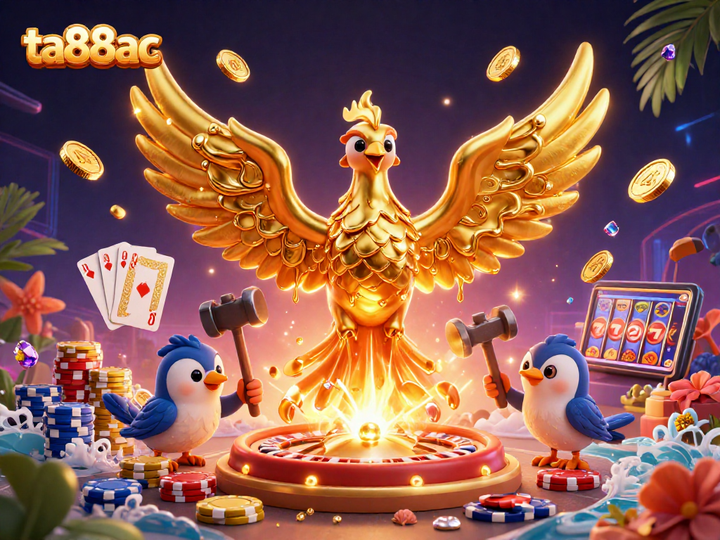 Experience thrilling moments with ta88ac as the golden phoenix rises amid casino riches.