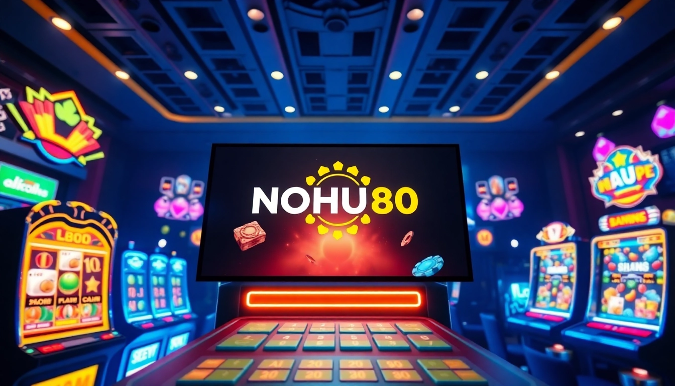 Engaging online gaming interface at NOHU90 showcasing exciting slot and casino games.