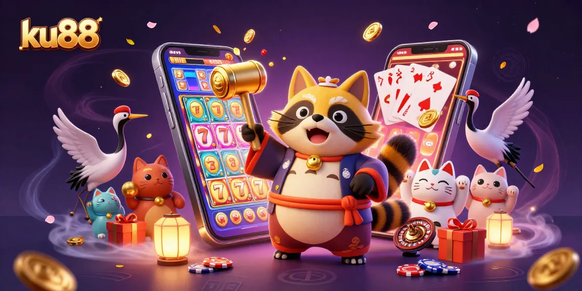 Engage with ku88's vibrant casino atmosphere through exciting slot games and colorful characters.