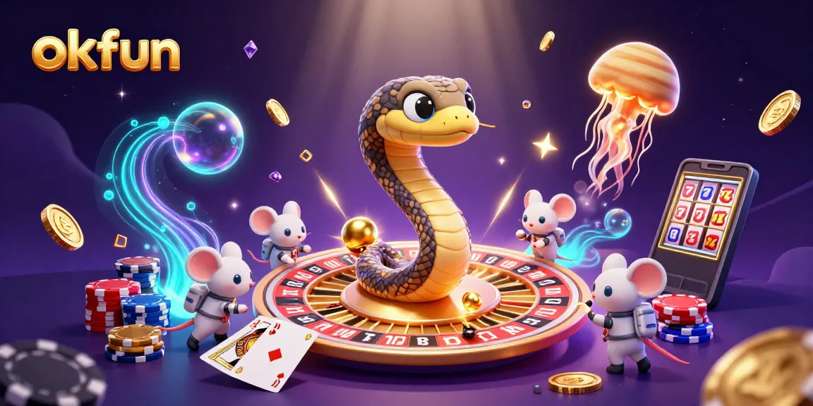 Experience thrilling bets at okfun with astronaut mice and a cosmic dealer in a vibrant casino universe.