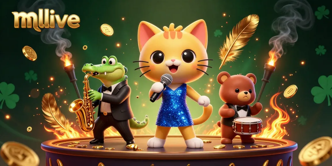 Engage with mmlive live streaming featuring entertaining characters in a vibrant casino scene.